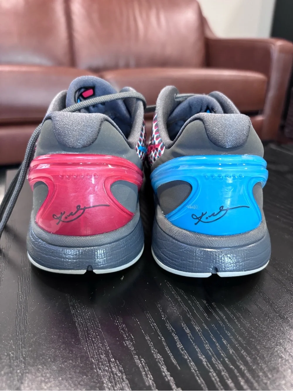 Nike Kids Multicolor Sneakers with Blue and Red Swooshes